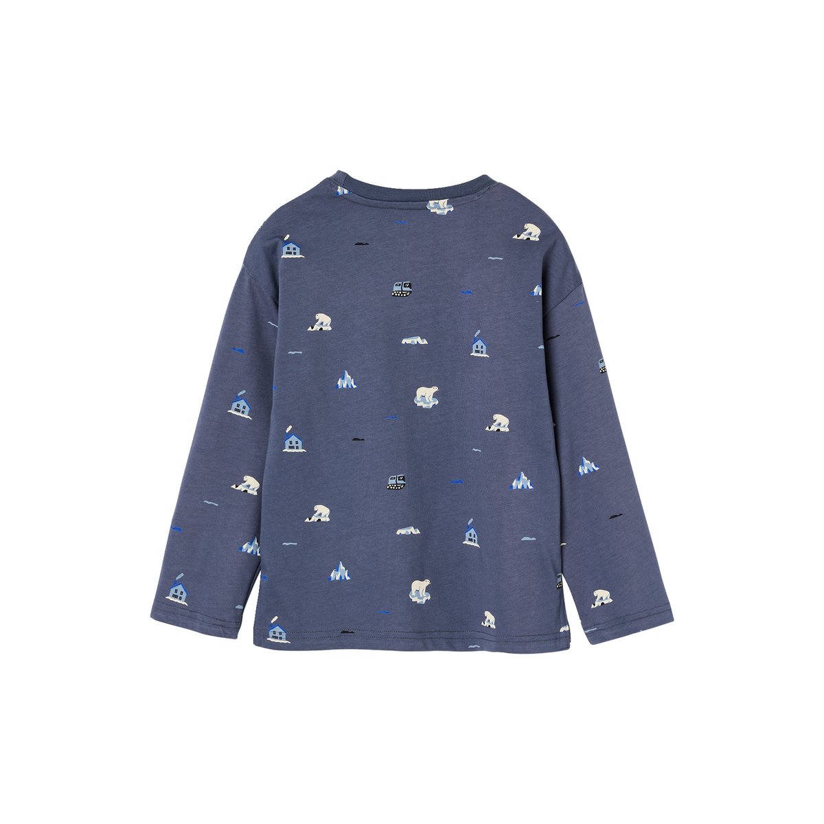 T-shirt manches longues bleu moyen, VERTBAUDET