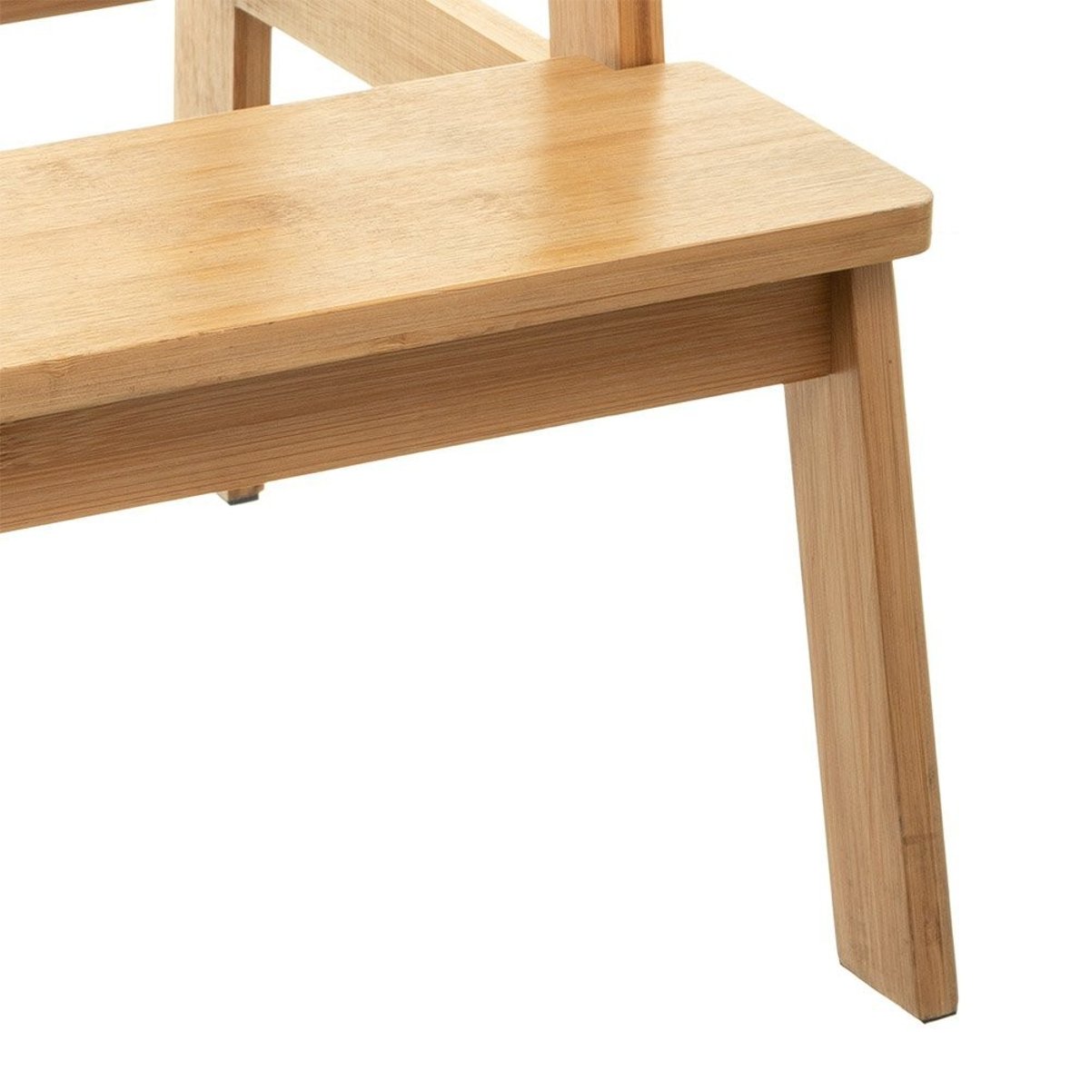 Marche pied bambou 2 marches beige, ATMOSPHERA