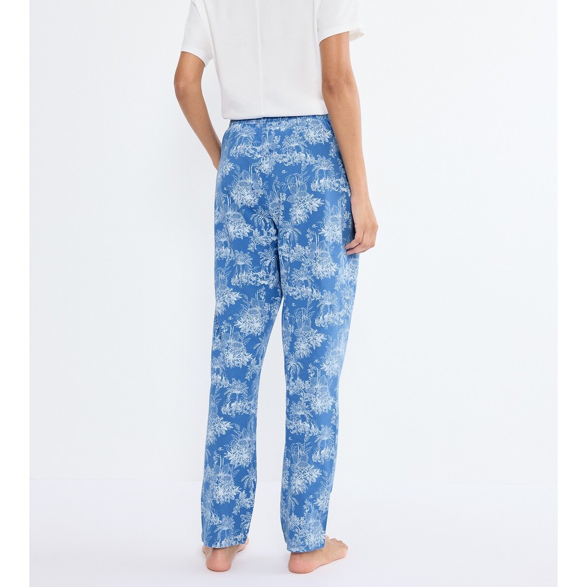 Pantalon de pyjama MIX & MATCH bleu imprimé blanc, TRIUMPH