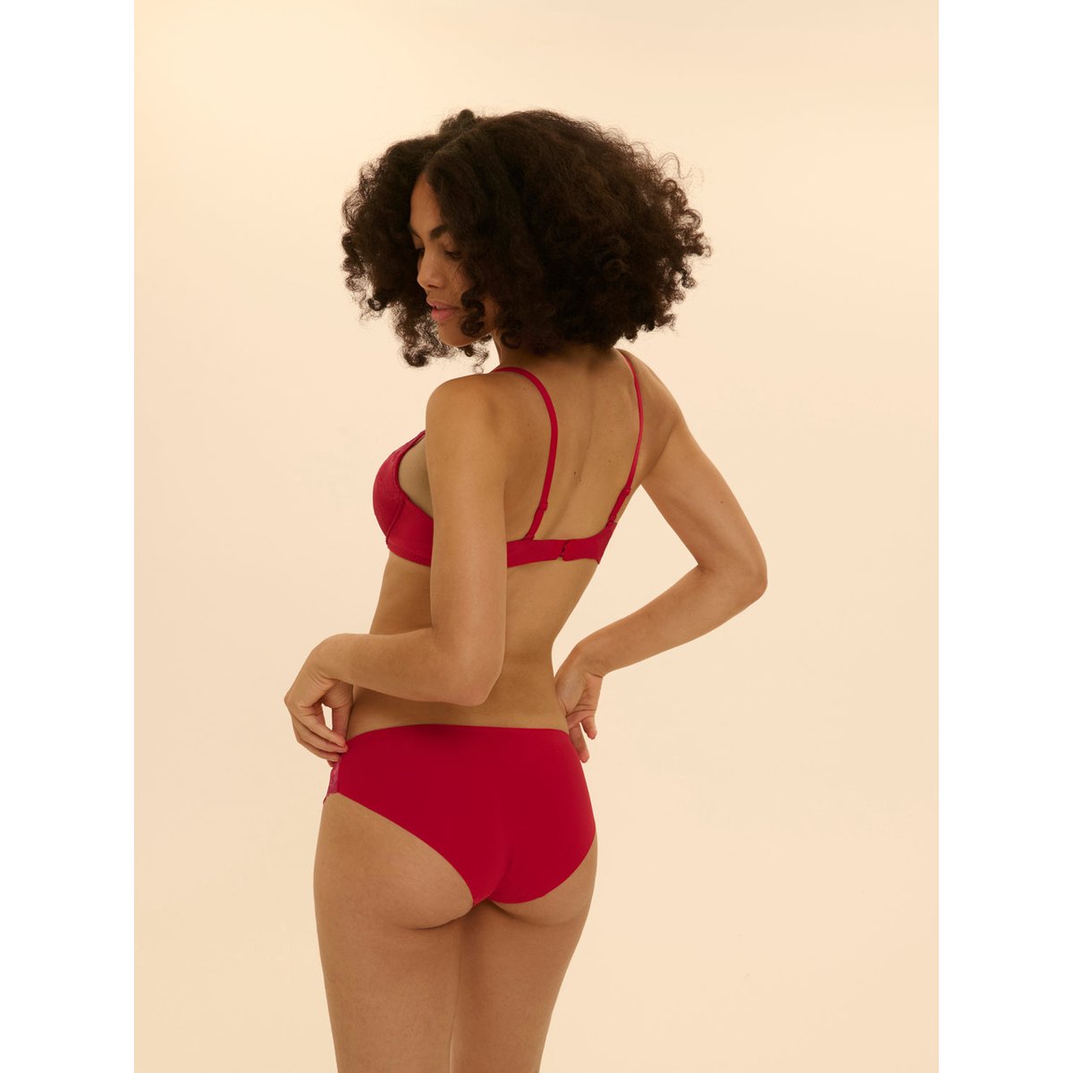 Soutien-gorge push-up décolleté plongeant, WISH rouge, SIMONE PERELE