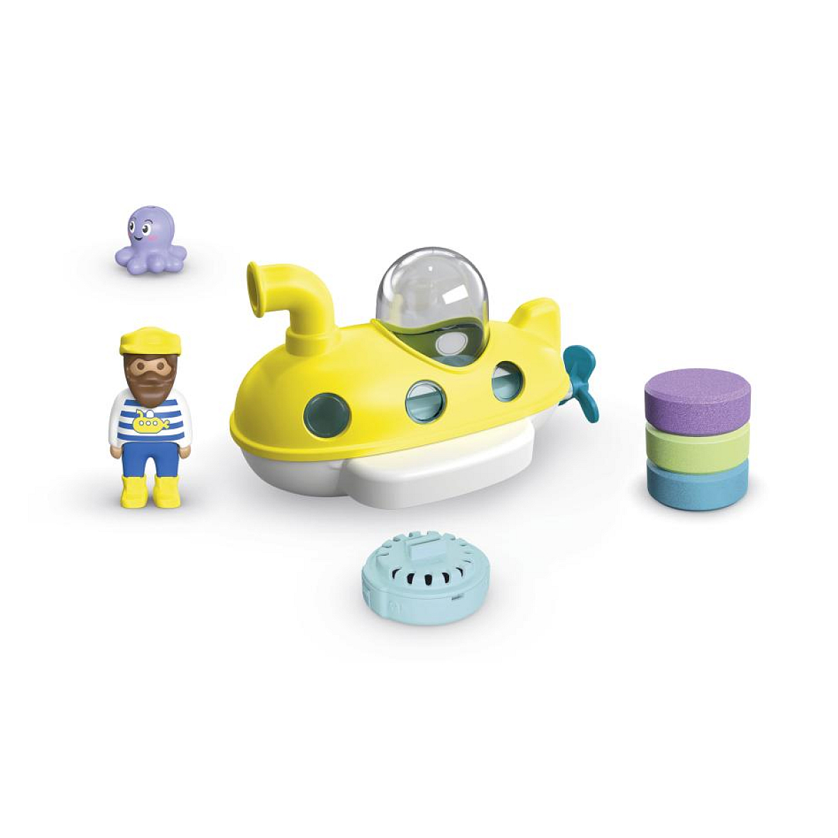 71440 Junior aqua and tinti : sous-marin multicolore, PLAYMOBIL