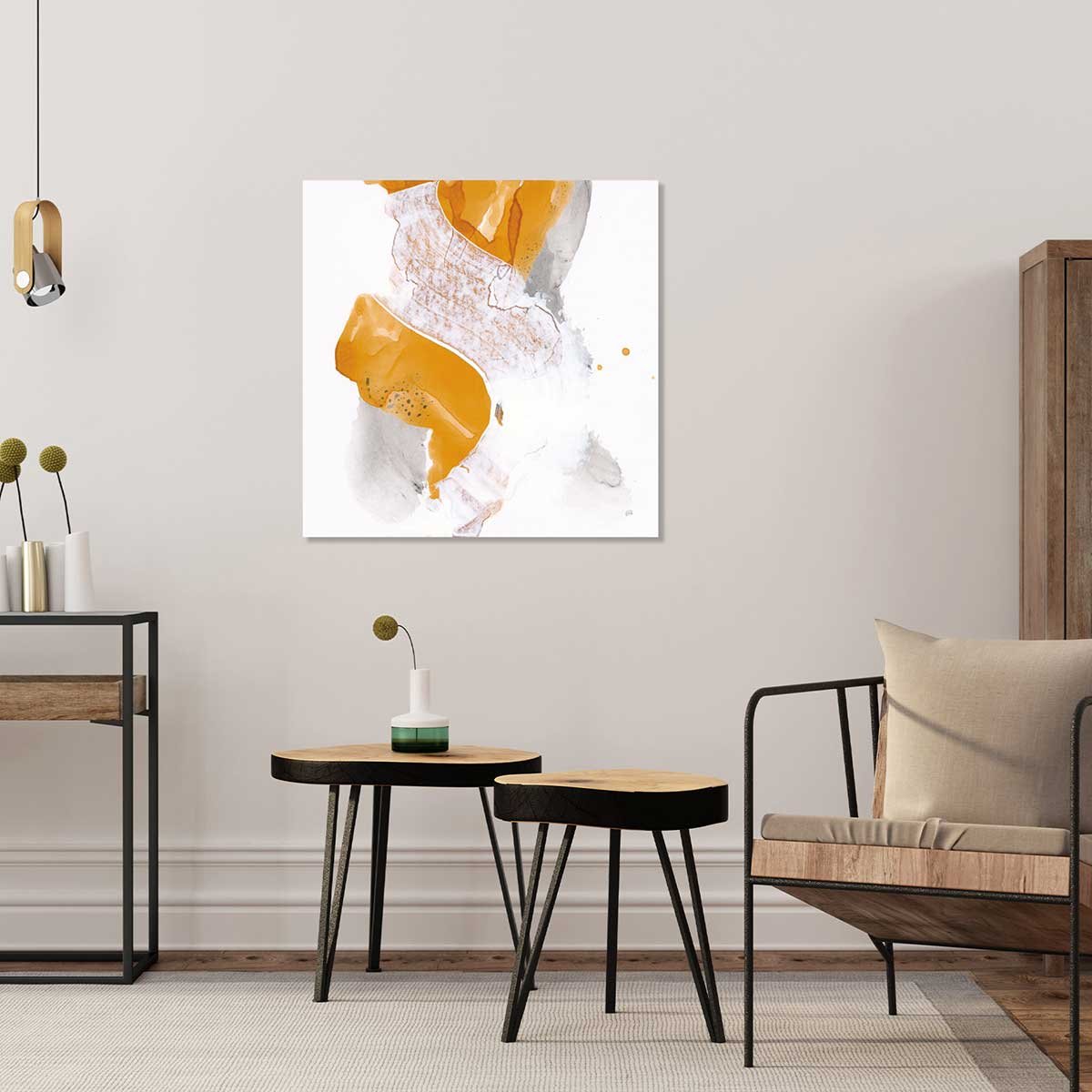 Tableau Ambre abtraite tableau alu dibond, HEXOA