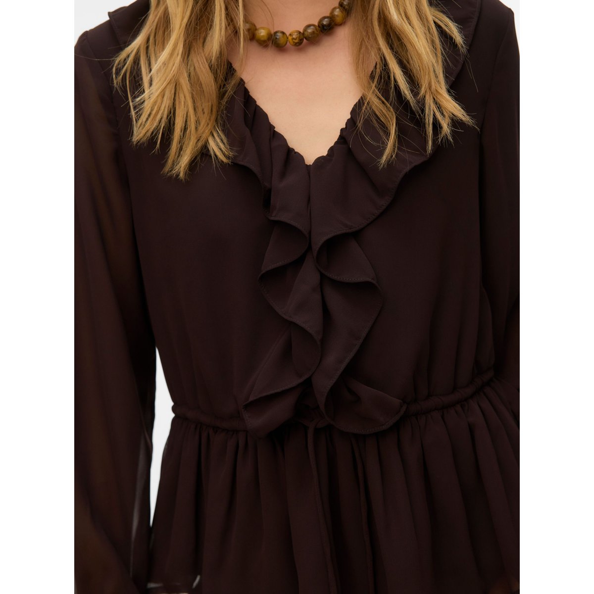 Blouse marron - chocolate torte 1, VERO MODA