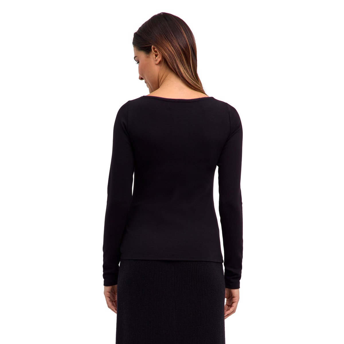T-shirt manches longues Viscose noir, FALKE