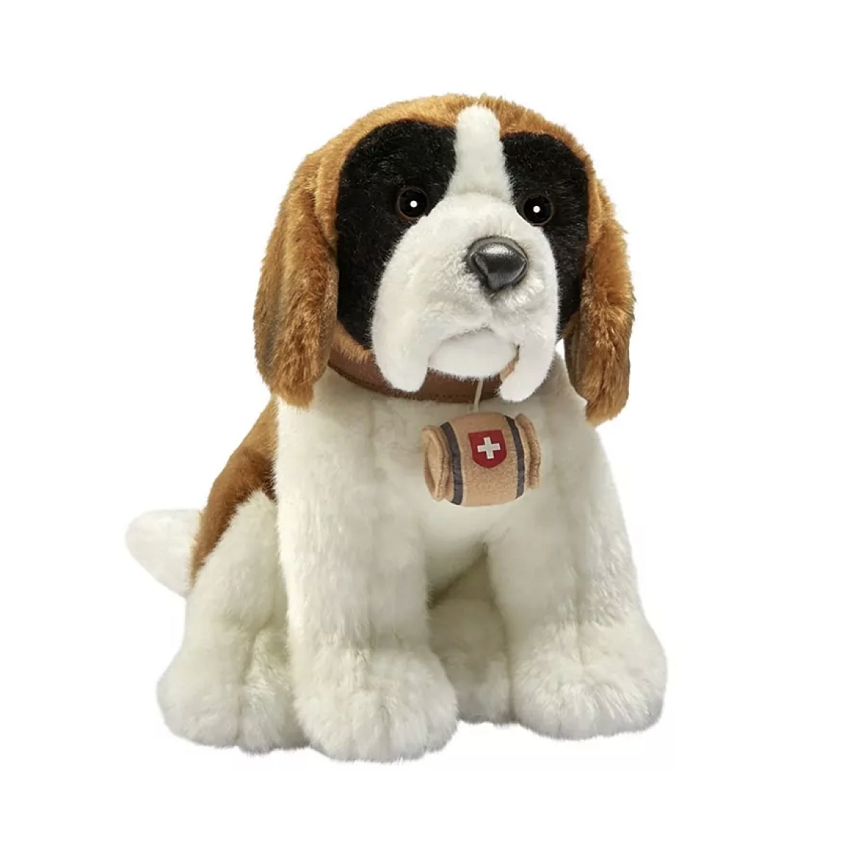 Peluche St bernard assis 23 cm - couleur unique, ANIMA