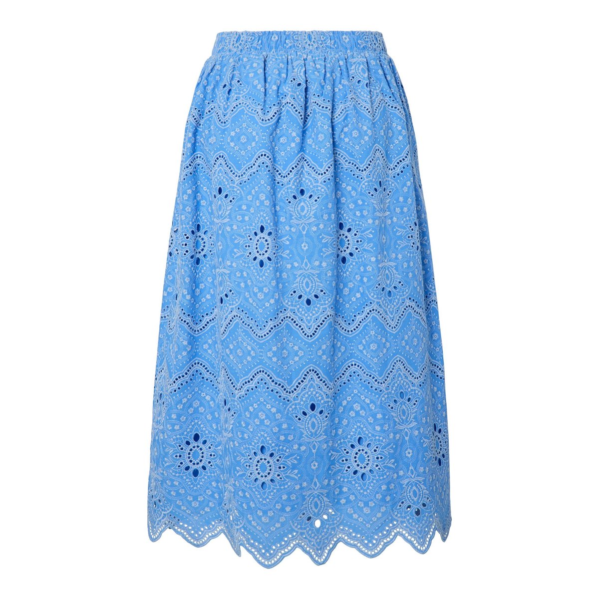 Jupe Mi-Longue bleu - marina1, YAS