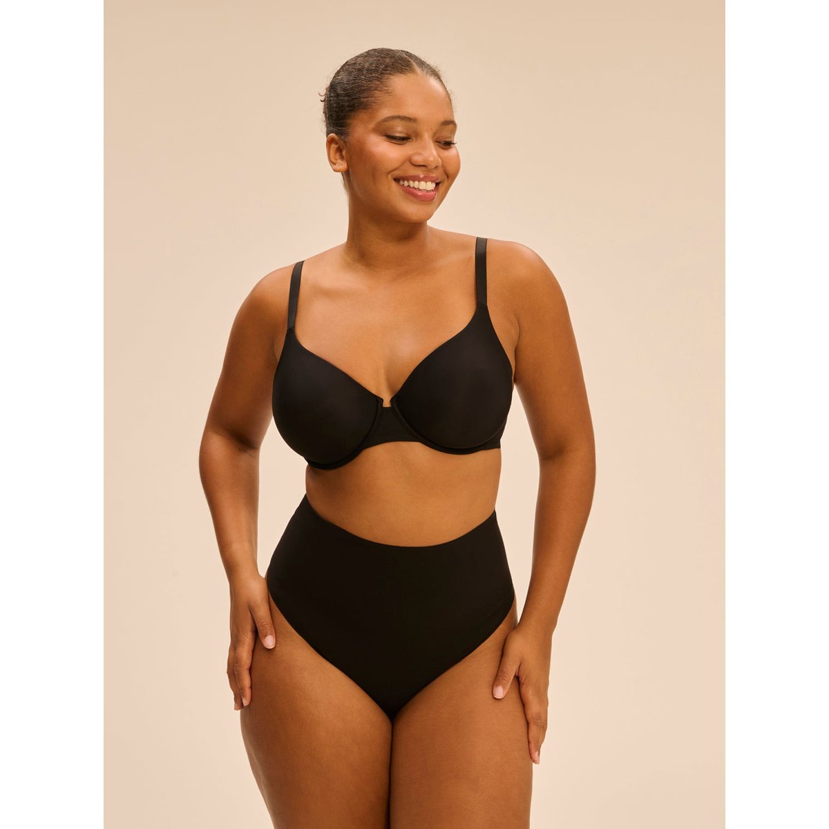 String gainant taille haute, STORY noir, SIMONE PERELE