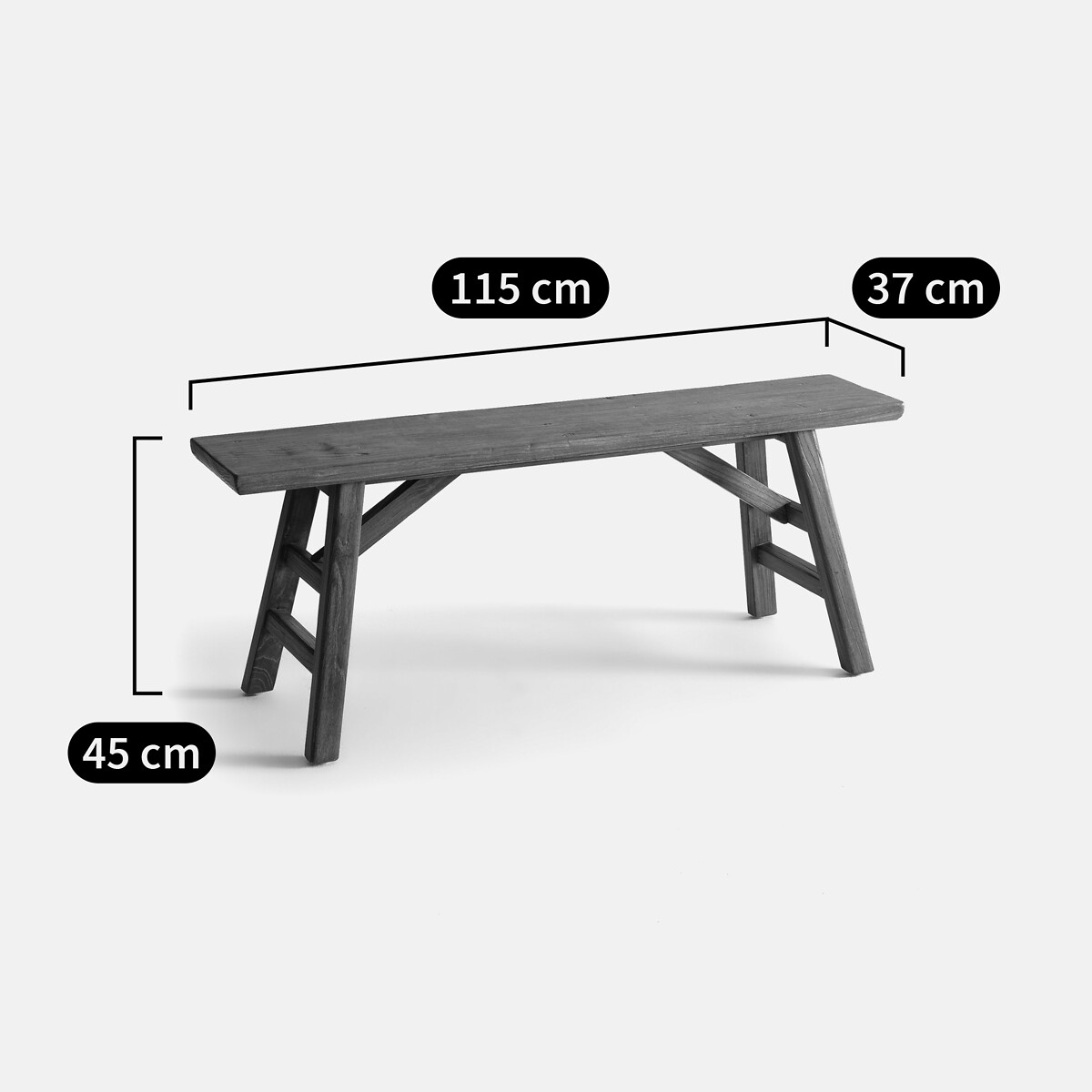 Banco ou banqueta de cama, Asayo natural, LA REDOUTE INTERIEURS