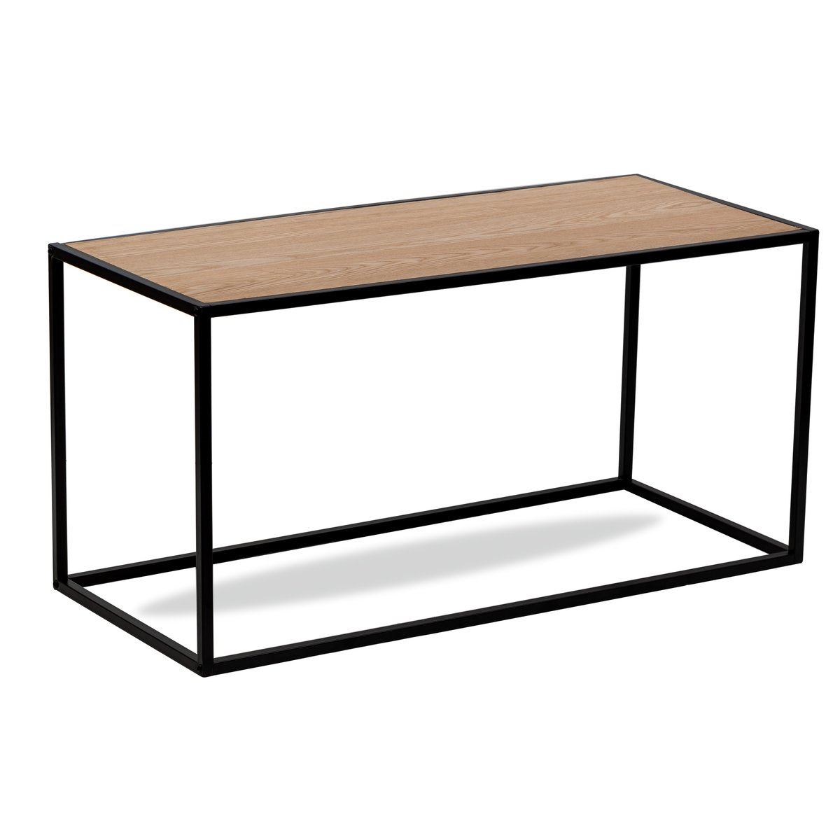 Table basse en métal, industrielle, MONROE marron, NORDLYS