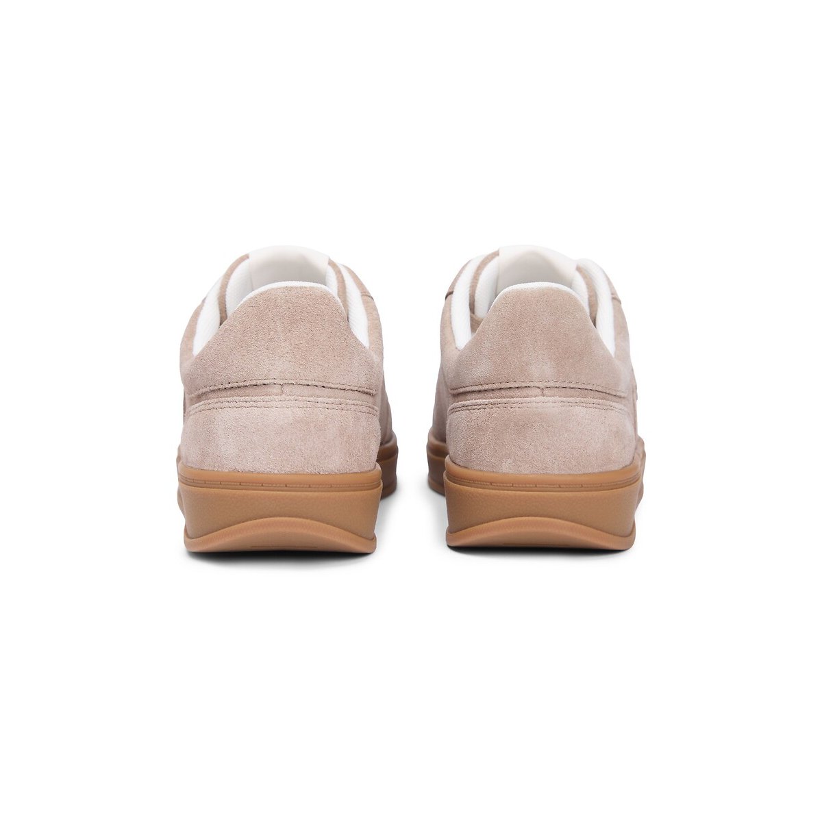Heritage Court Suede Trainers taupe, TOMMY HILFIGER
