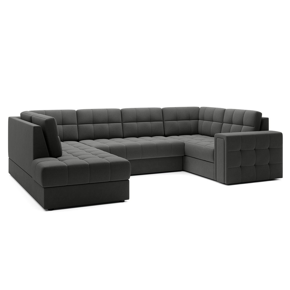 Canapé d'Angle Convertible 7 places - NAPPA gris, BEST MOBILIER