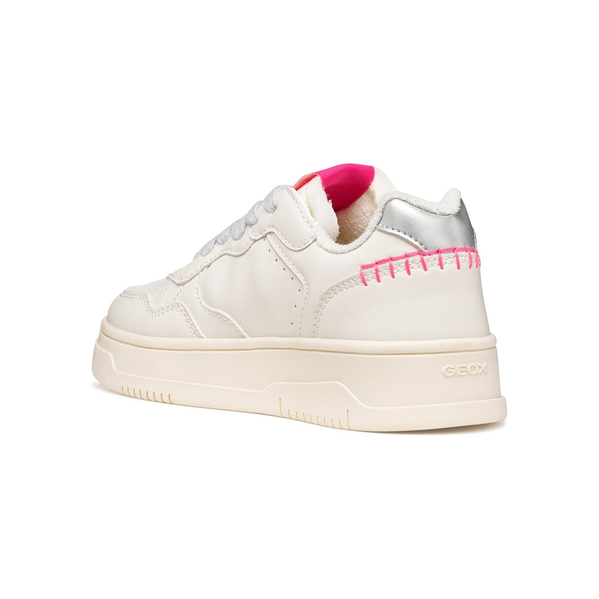 Baskets J LESTRELLA ivoire clair/argent, GEOX