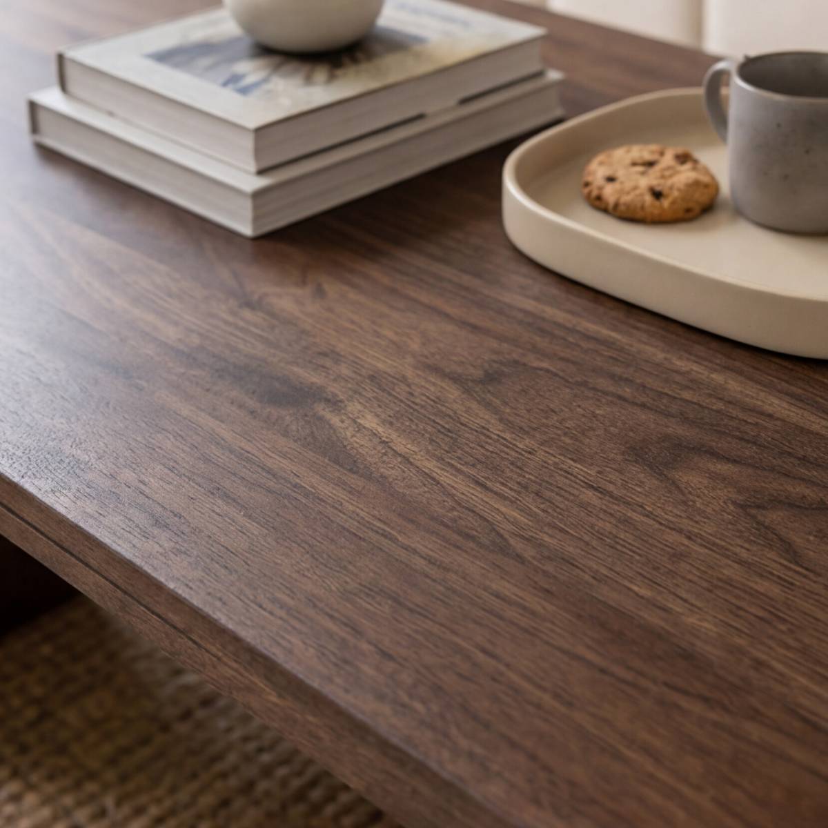 Table basse en bois de manguier ROMANE bois foncé, MADE IN MEUBLES 