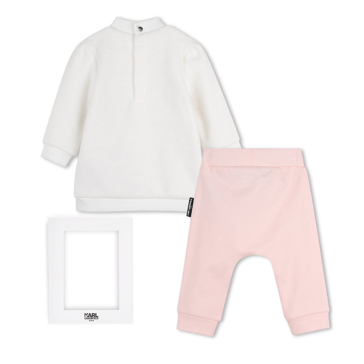 Ensemble robe et pantalon ecru rose, KARL LAGERFELD KIDS