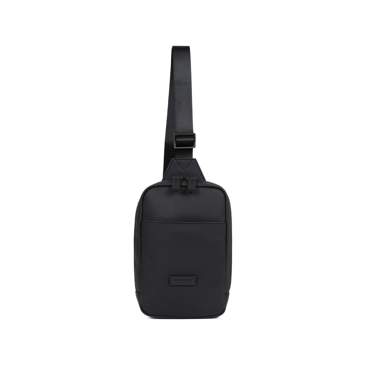 Sac monobretelle HERO noir, HEXAGONA