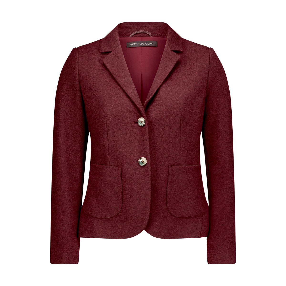 Blazer en laine à poches plaquées maroon banner, BETTY BARCLAY