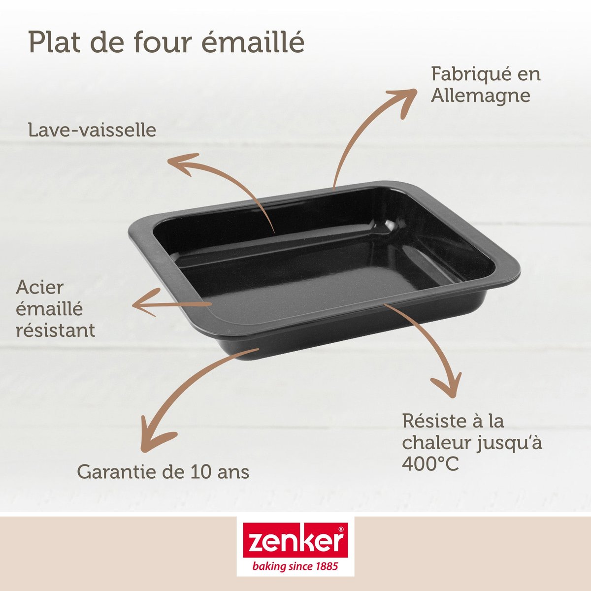 Plat à four XXL rectangle SPECIAL COOKING noir, ZENKER