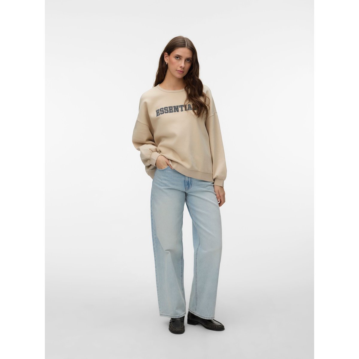 Sweat-Shirt oatmeal, VERO MODA