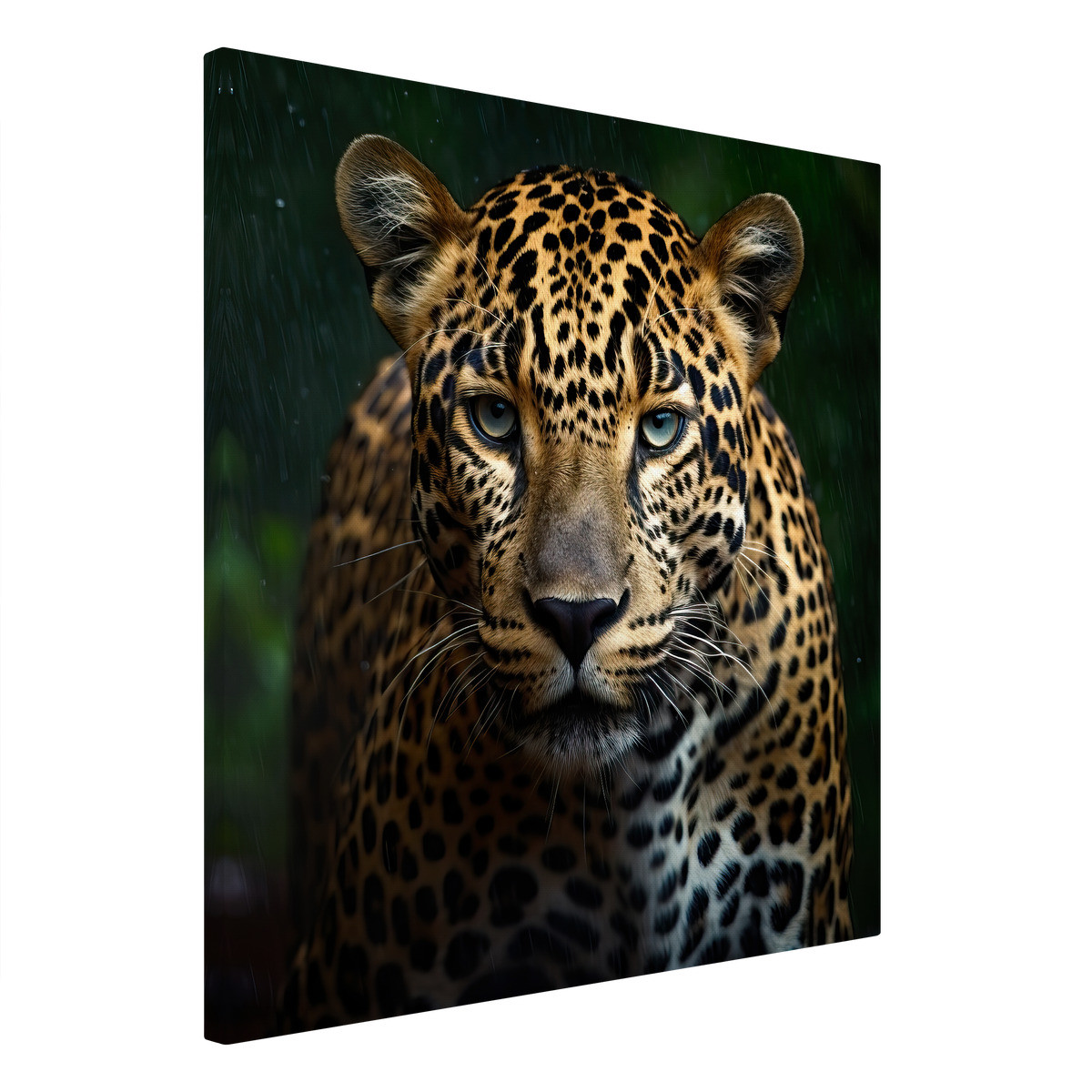 Tableau Sur Toile Portrait Léopard Aux Yeux Vert ANIMAUX tableaux sur toile-vert, CEANOTHE