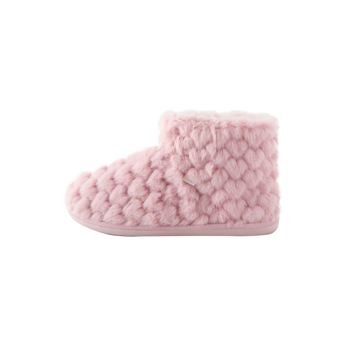 Chaussons cœur en imitation fourrure rose, NEXT