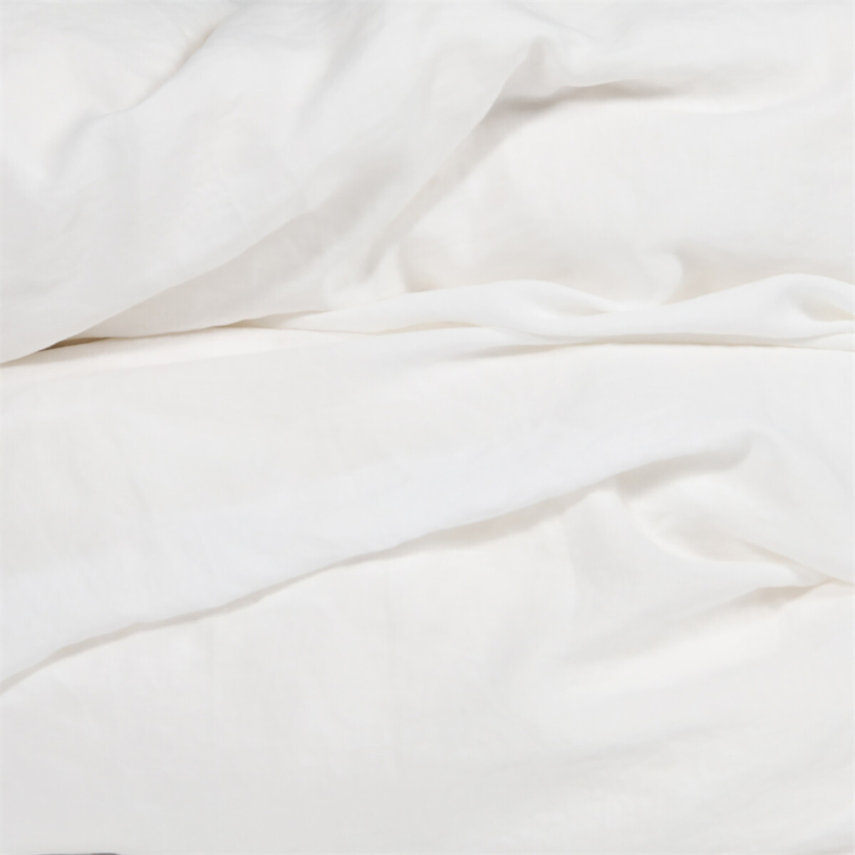 Fourre de duvet en lin lavé - Nico - couleur Blanche blanc, EUROPE & NATURE