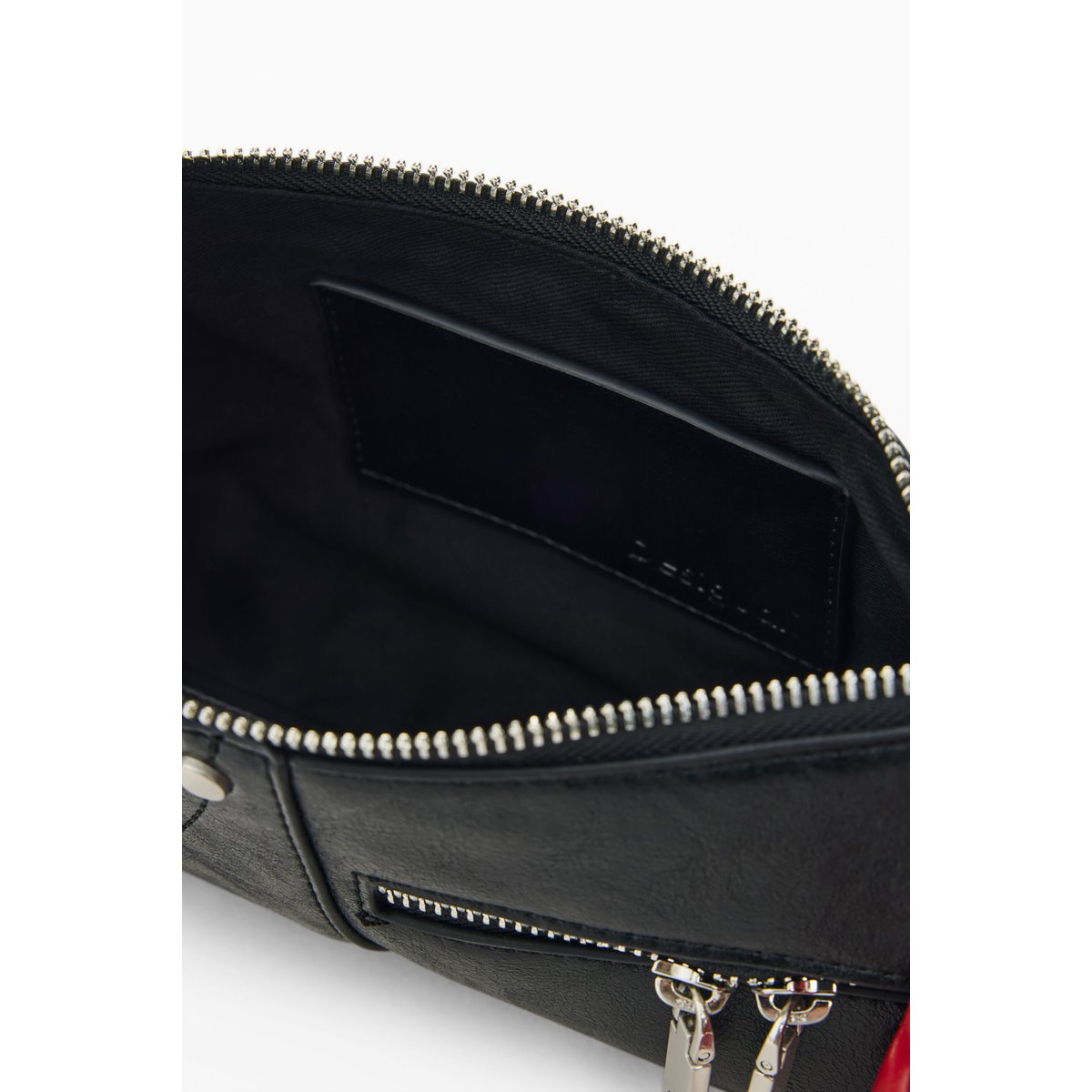 Petit sac effet cuir noir, DESIGUAL