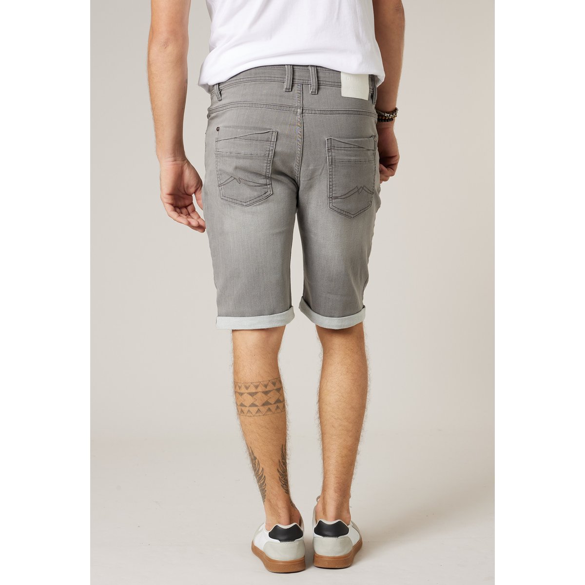 Bermuda regular homme en jean BART light grey used, DEELUXE