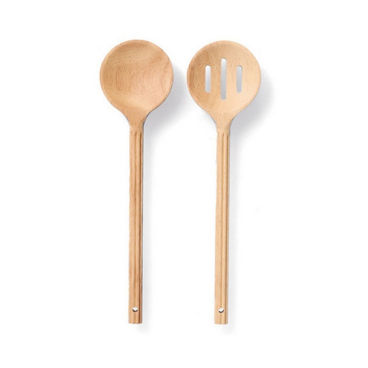 Couverts à salade bois bambou bois clair, ZELLER PRESENT