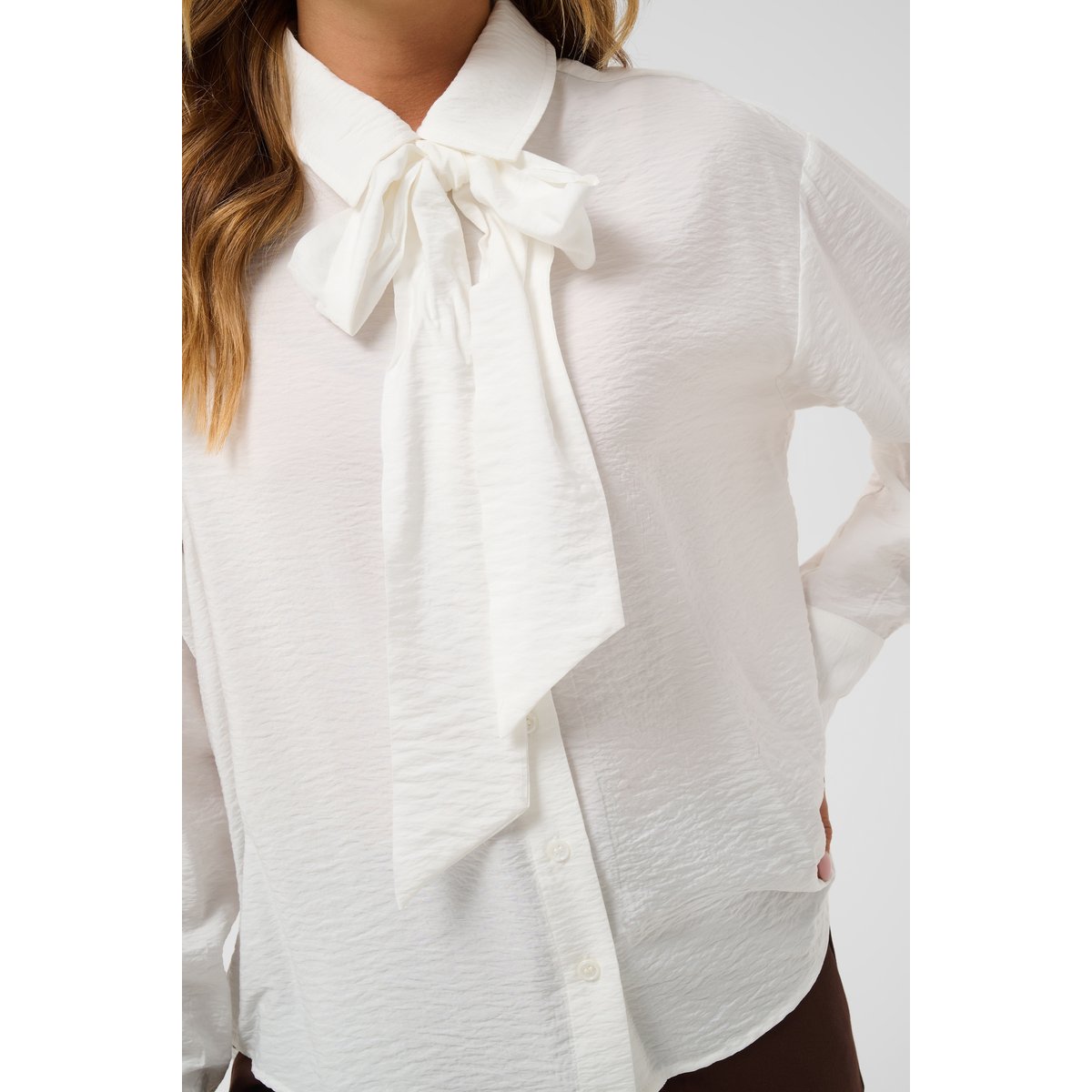 Chemise à manches longues blanc chalk, KAFFE