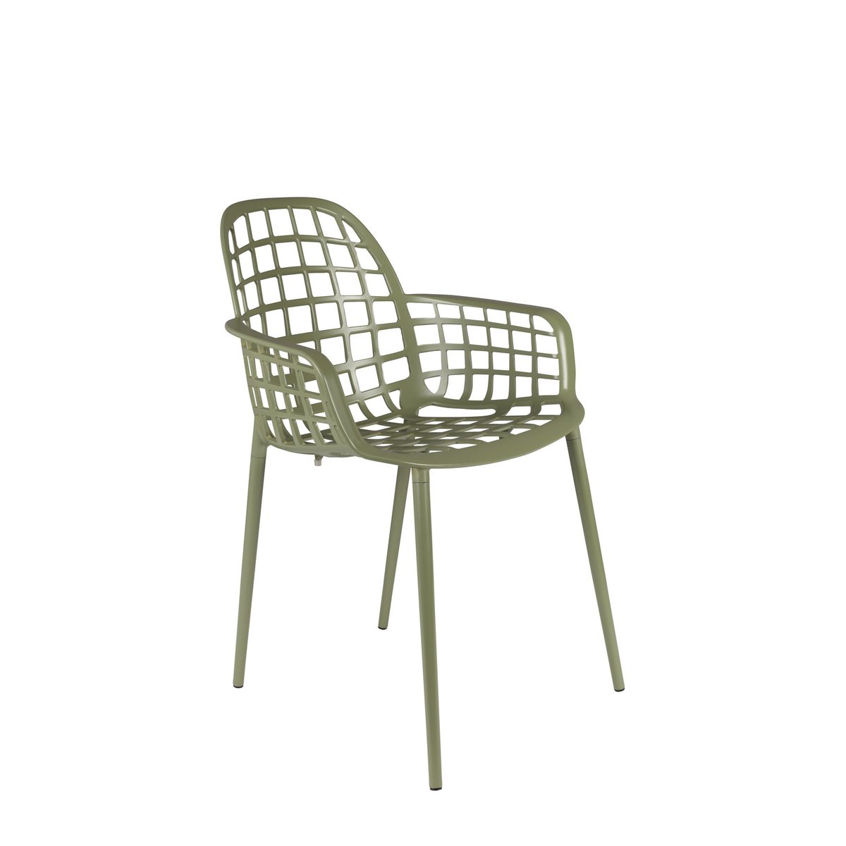 Fauteuil en métal pour jardin Albert kuip vert, ZUIVER