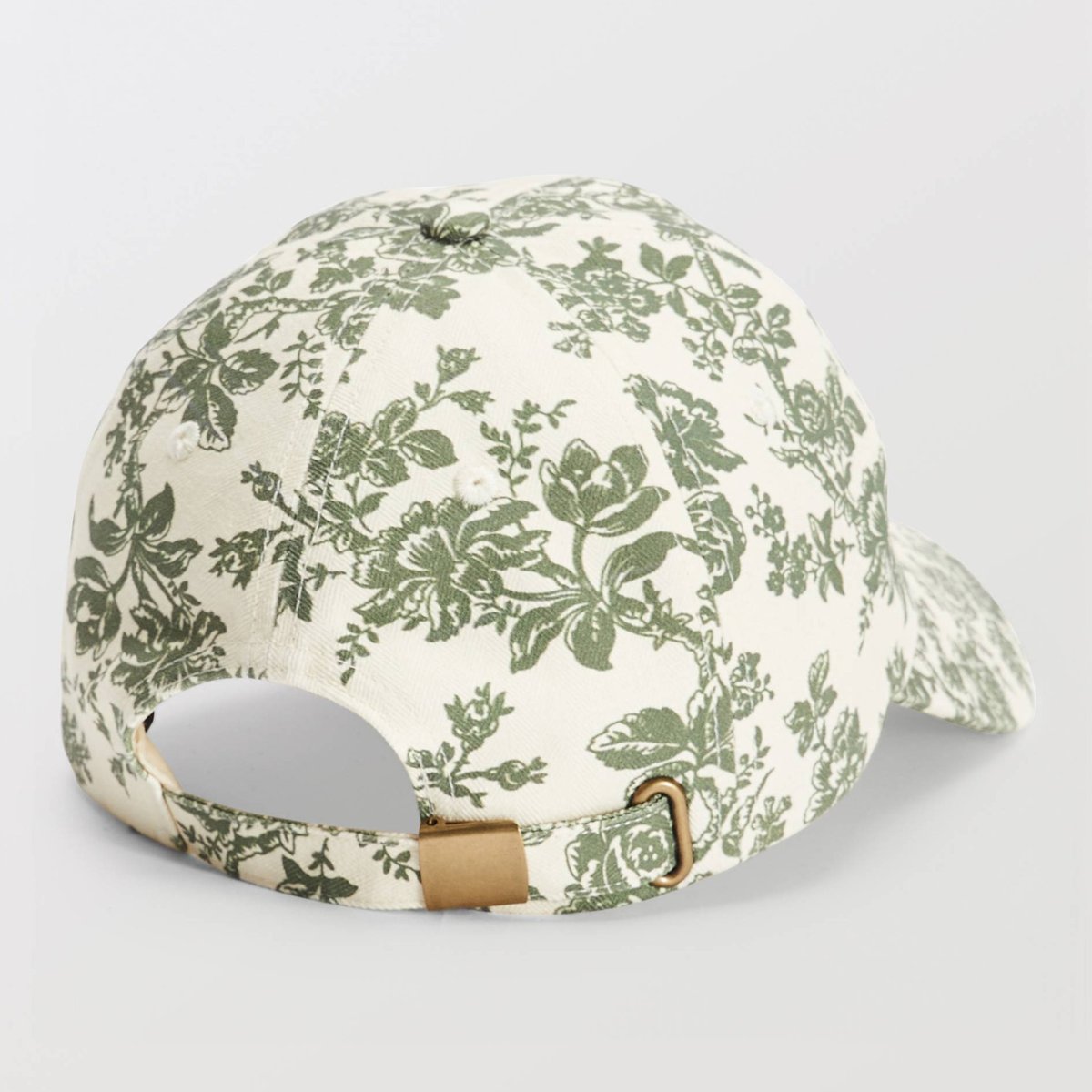 Casquette imprimée floral en coton asparagus, MONOPRIX