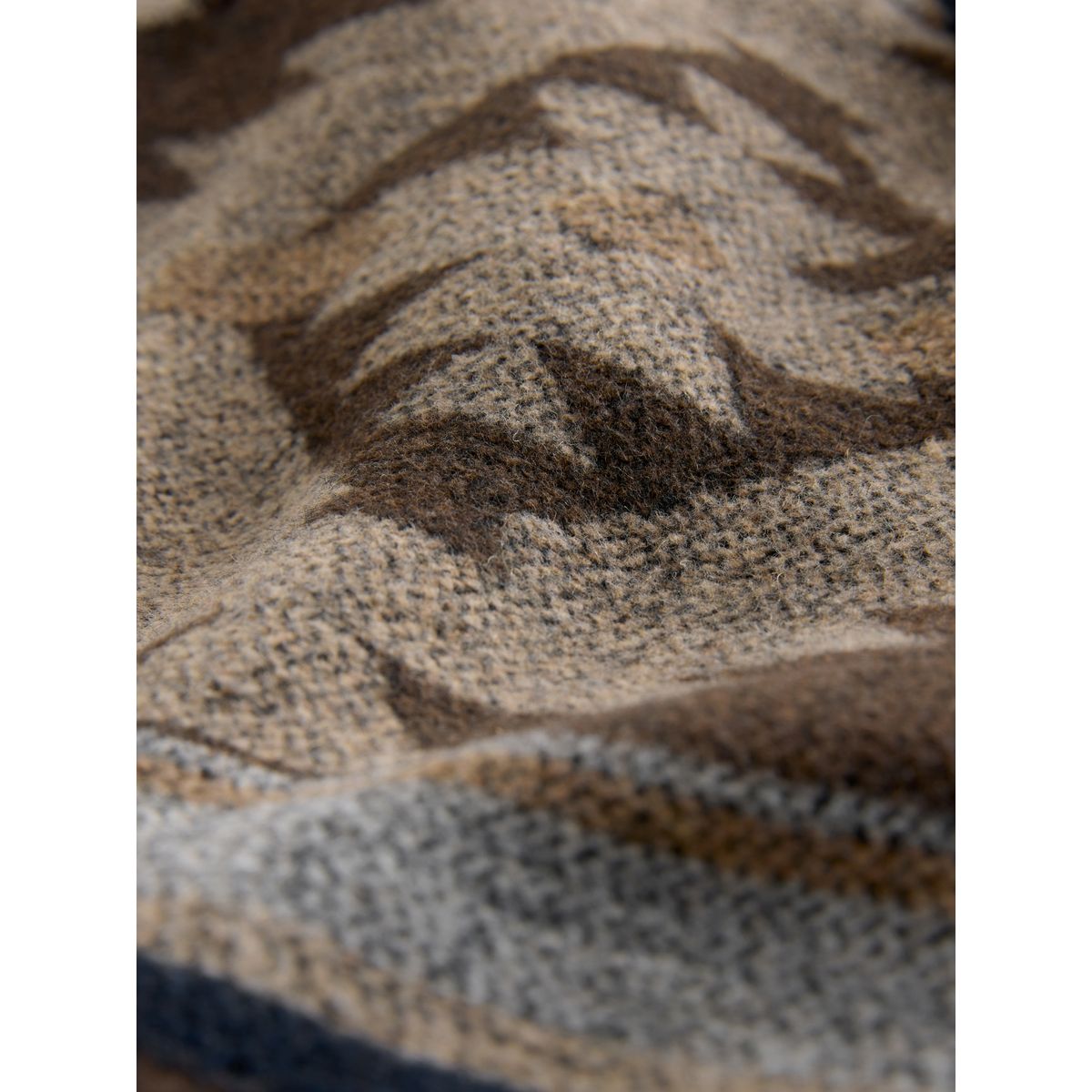 Surchemise style navajo avec peau lainée marron, NEXT