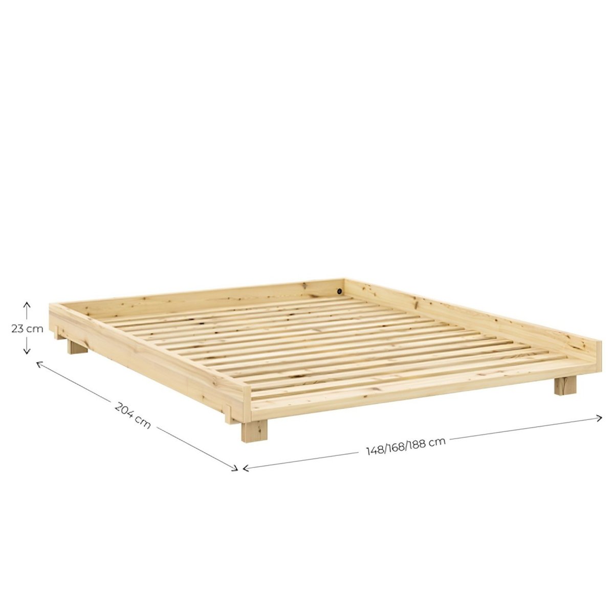 Lit en pin massif SOCIAL - SOCIAL bois clair, KARUP DESIGN