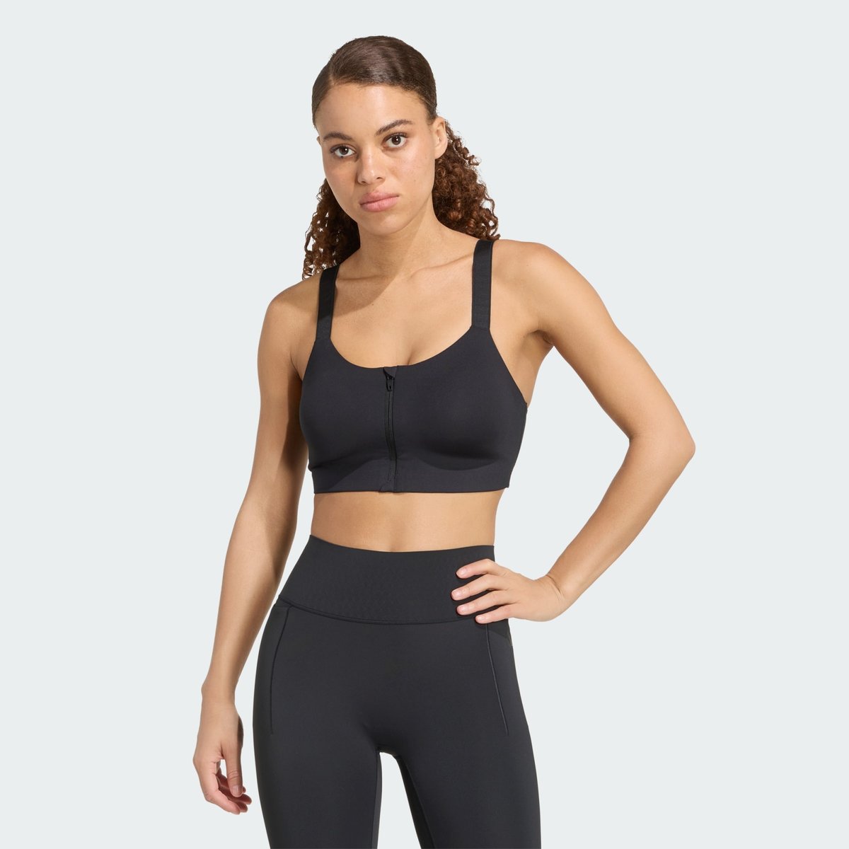 Brassière Zippée Optimé Maintien Élevé Brassière Zippée Optimé Maintien Élevé black, adidas Performance
