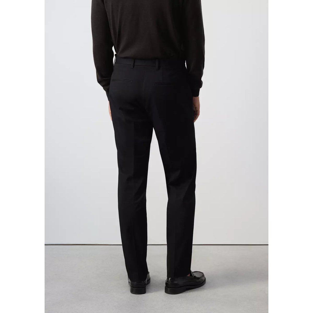Pantalon Dublino chino slim-fit noir, MANGO MAN
