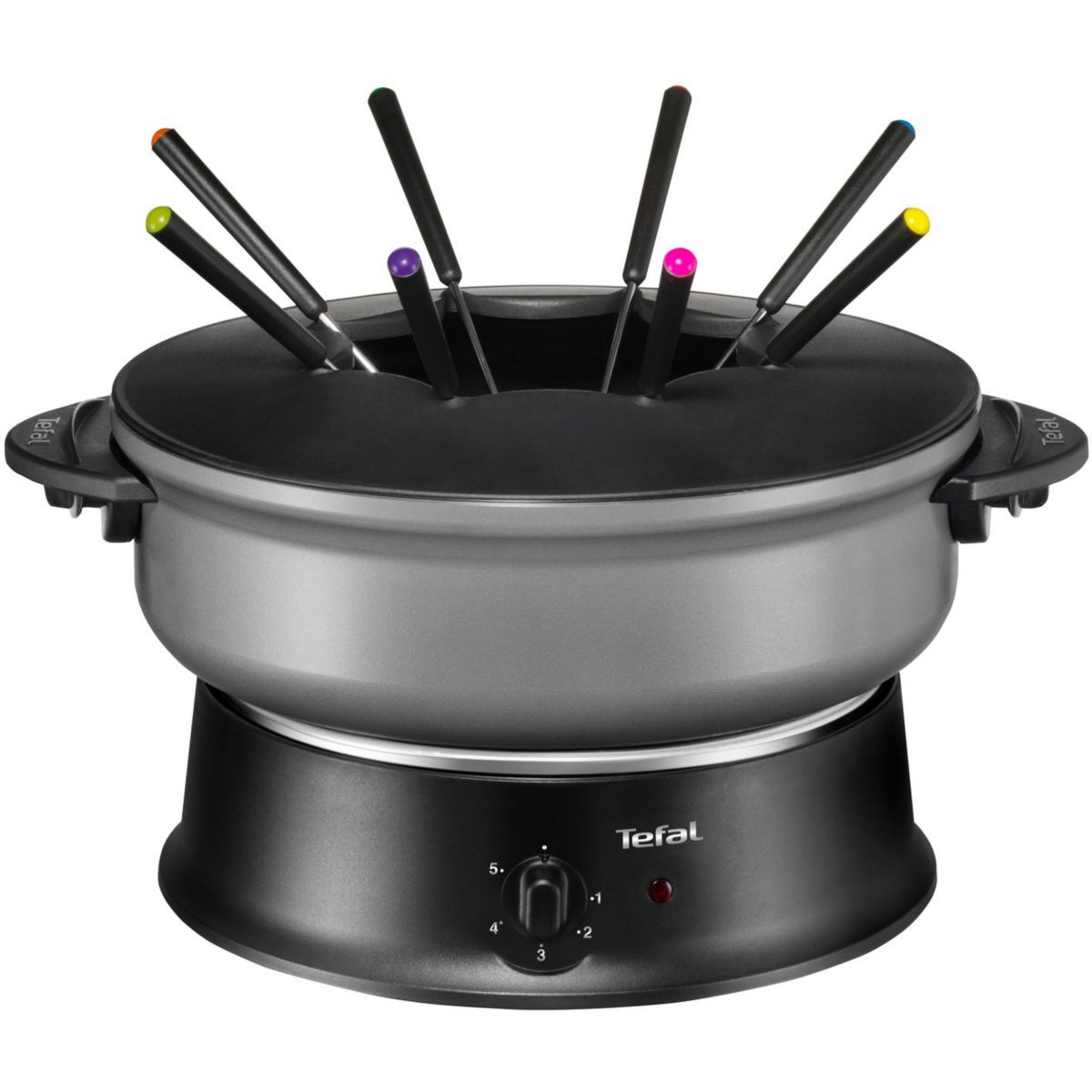 Appareil Multifonction Compact Wok + Fondue Wk3020 silver & black, TEFAL