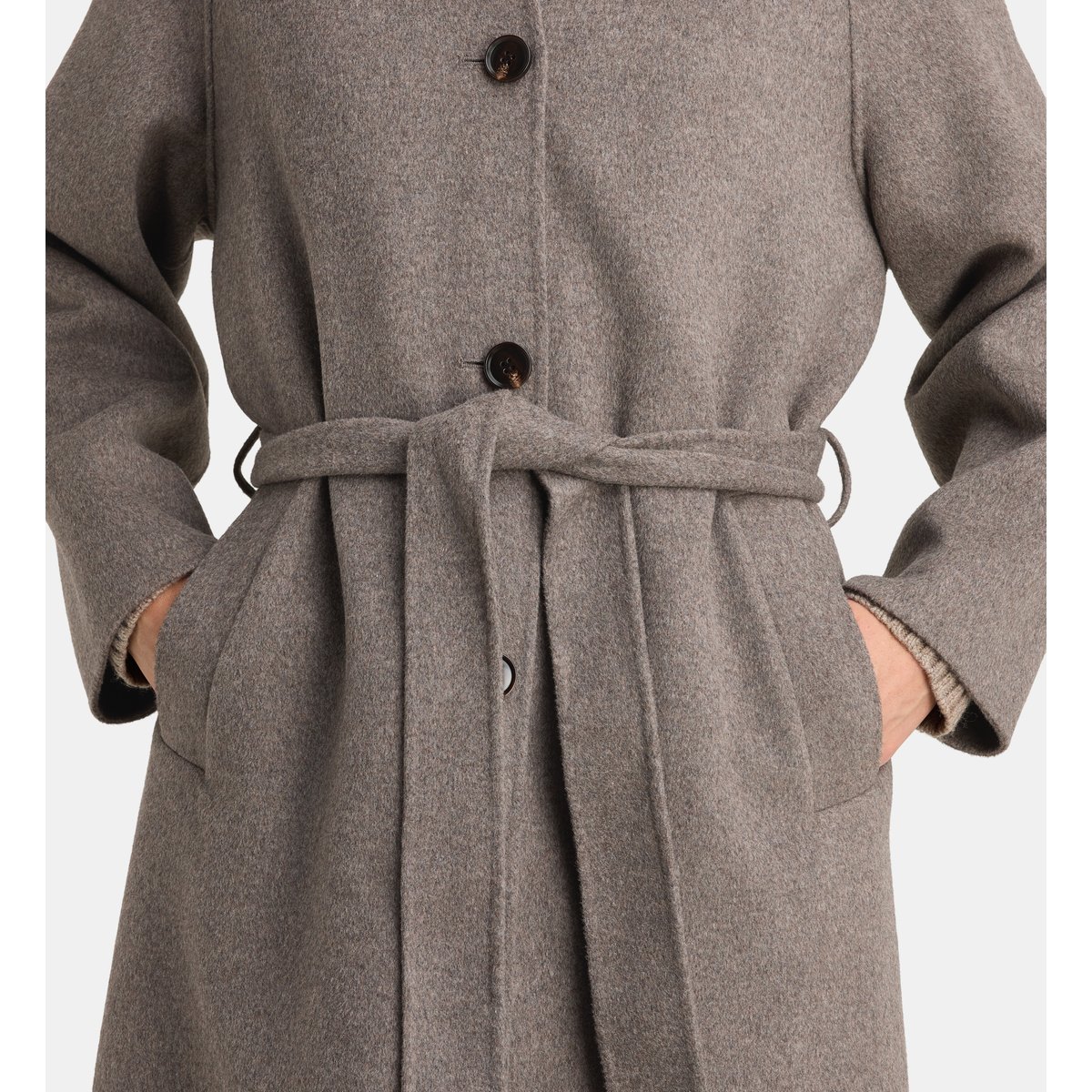 Manteau peignoir long freya ceinture beige, GALERIES LAFAYETTE