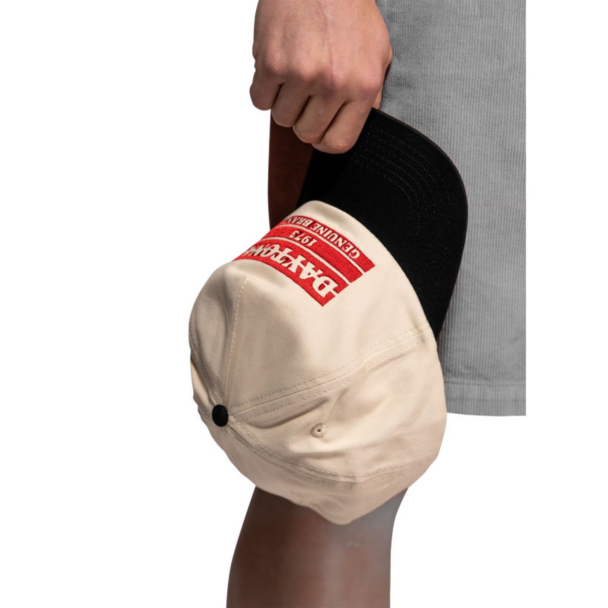 Casquette Glendive en coton écrue pourvue de broderies à l'avant beige, DAYTONA