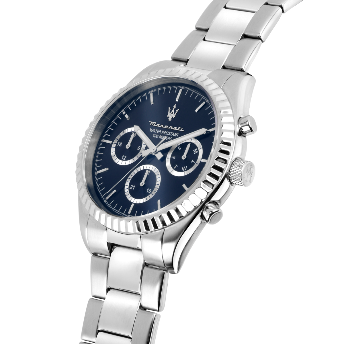 Montre Analogique  COMPETIZIONE argenté bleu foncé argenté, MASERATI