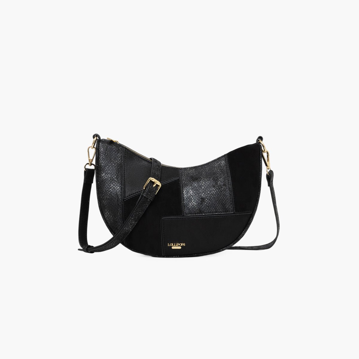 Sac hobo Trusty noir,doré, LOLLIPOPS