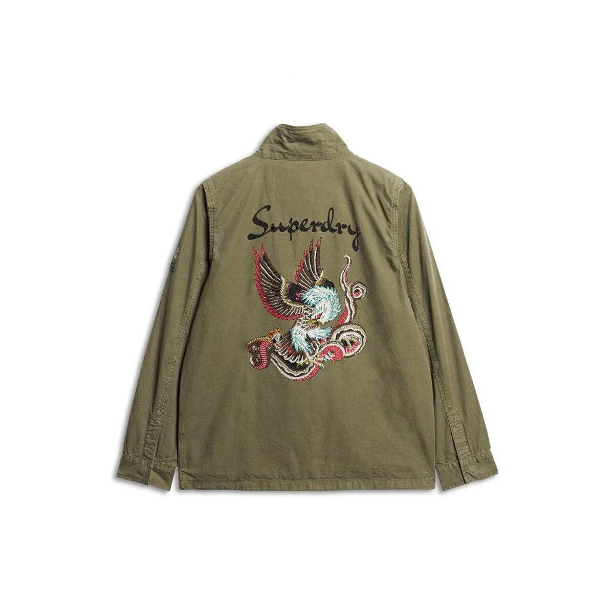 Veste militaire fantaisie M65 kaki foncé, SUPERDRY
