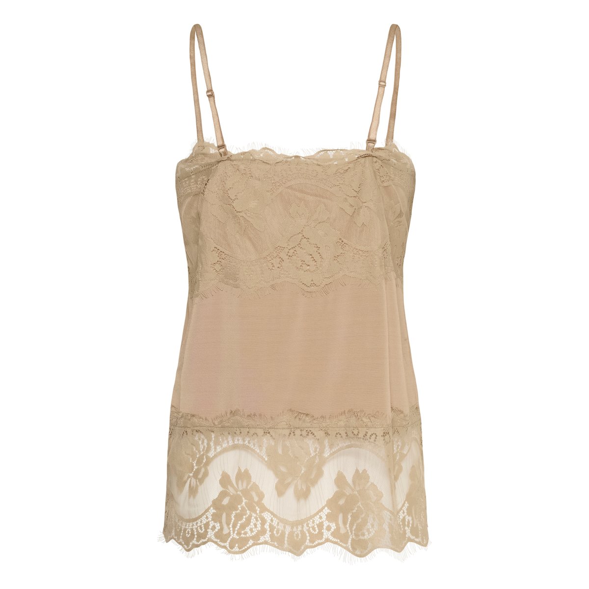 Chemise beige silver mink, SOAKED IN LUXURY