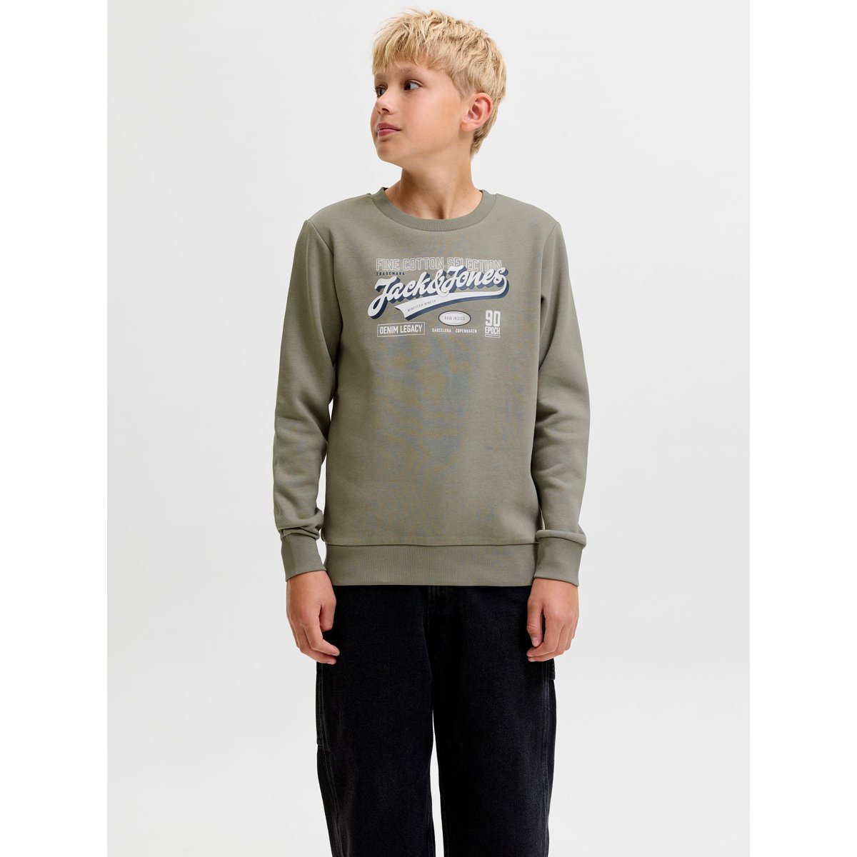 Sweat-Shirt vetiver, JACK & JONES JUNIOR