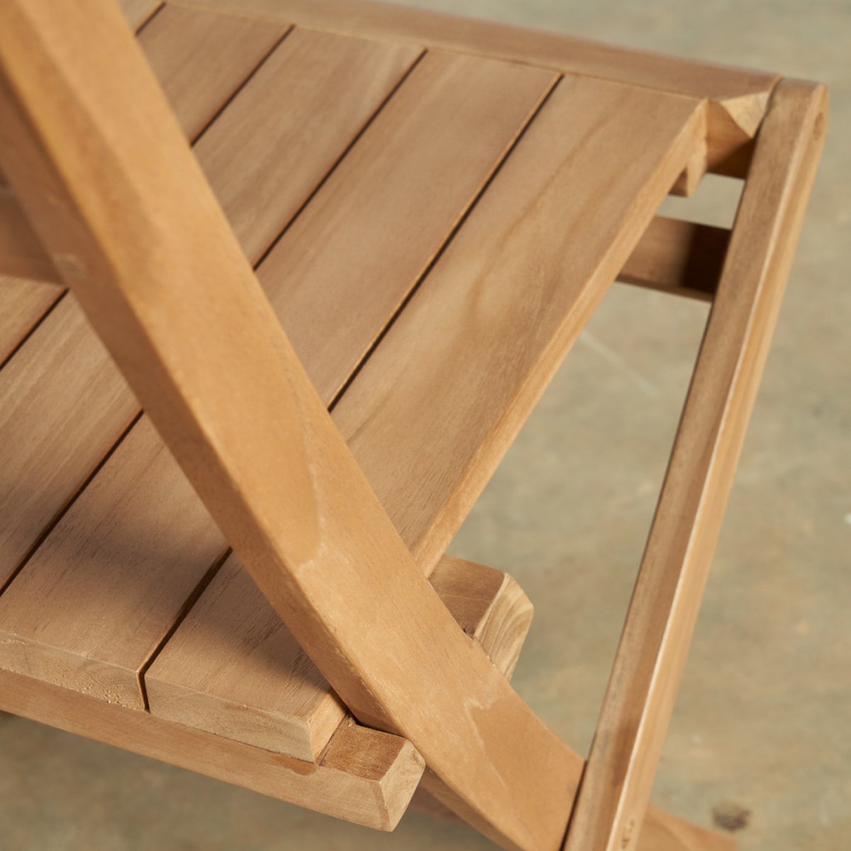 Ensemble table de jardin en teck Frida 200 et 6 chaises Tosca naturel, WANDA COLLECTION