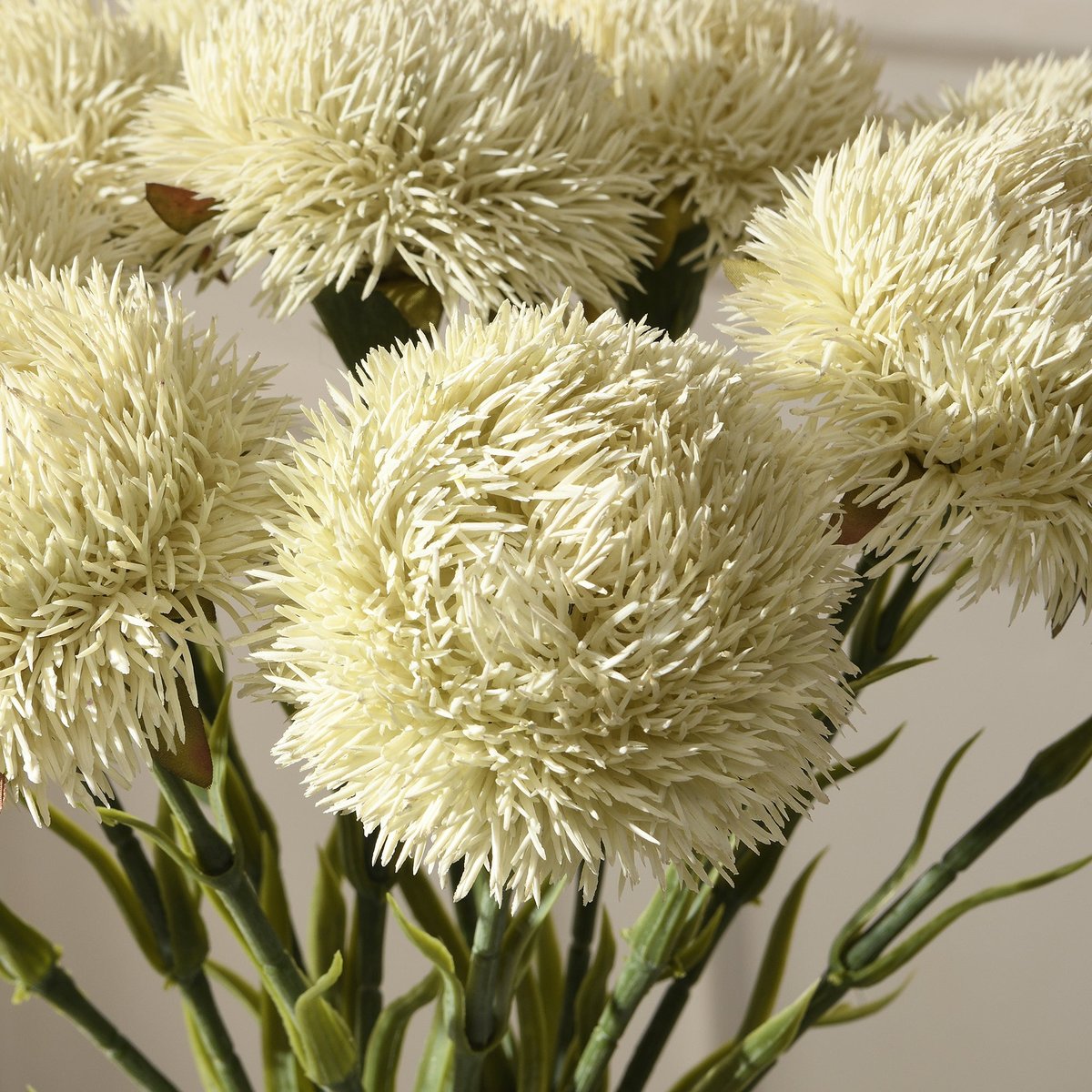 Tige de chardon artificiel H60 LES ESSENTIELS blanc, SIA