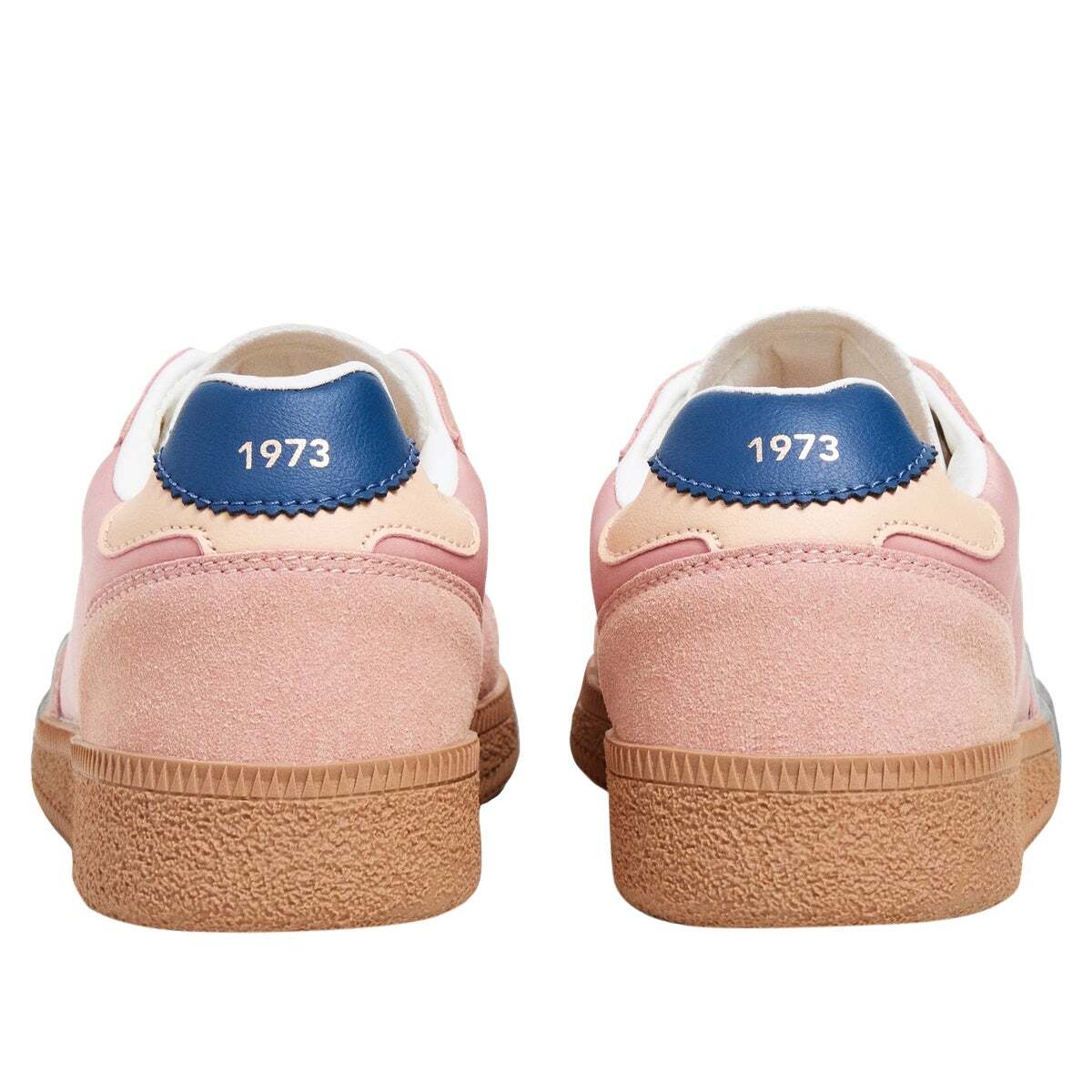 Baskets Effet Daim À Semelle Cupsole rose poudre, PEPE JEANS