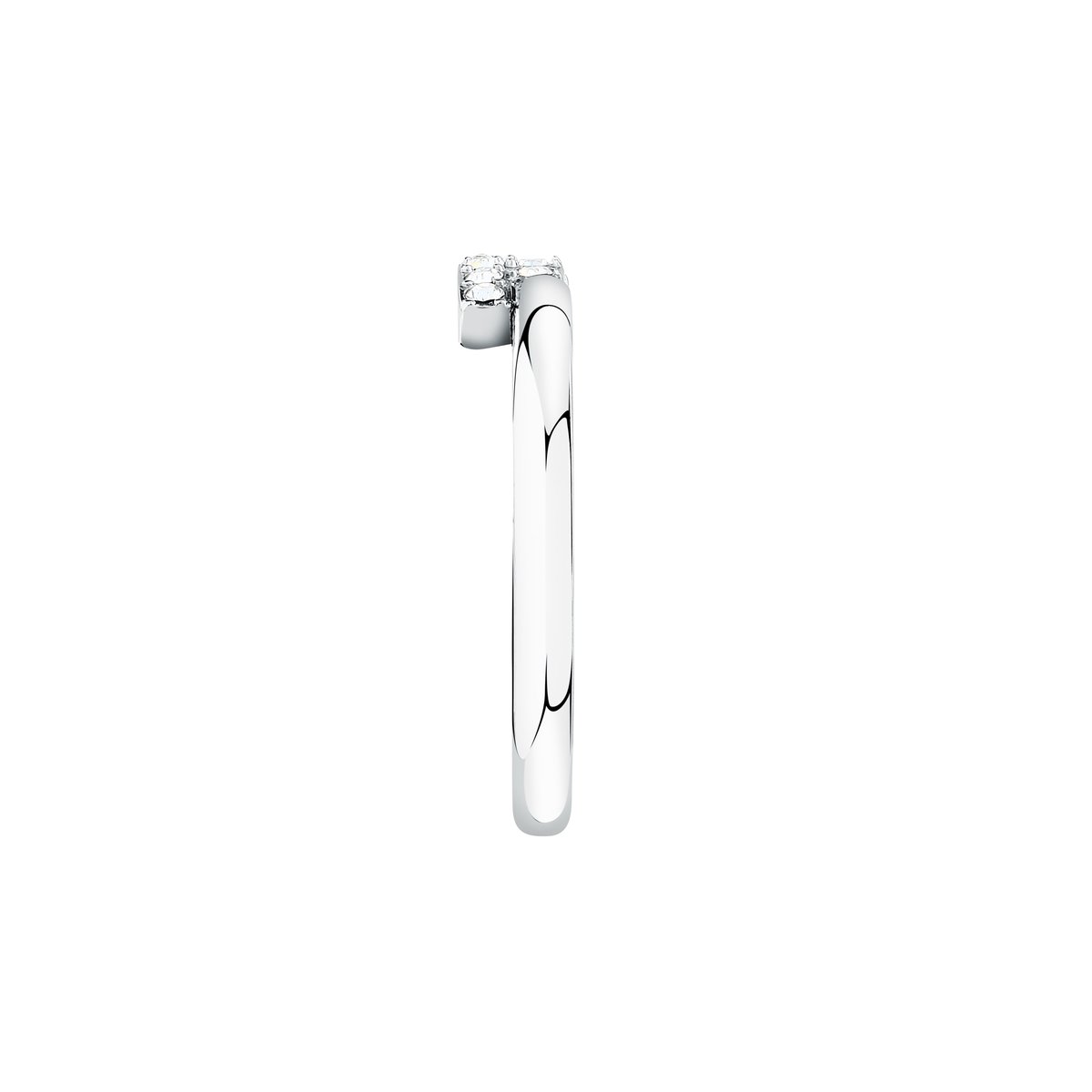 Bague T-LOGO acier inoxydable, TRUSSARDI