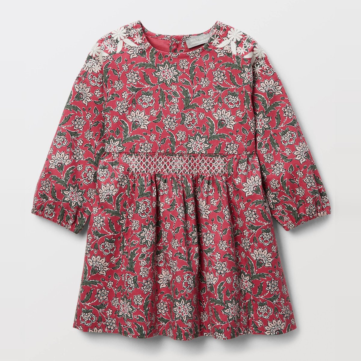 Robe imprimée en coton BIO GOTS tulipe, BOUT'CHOU