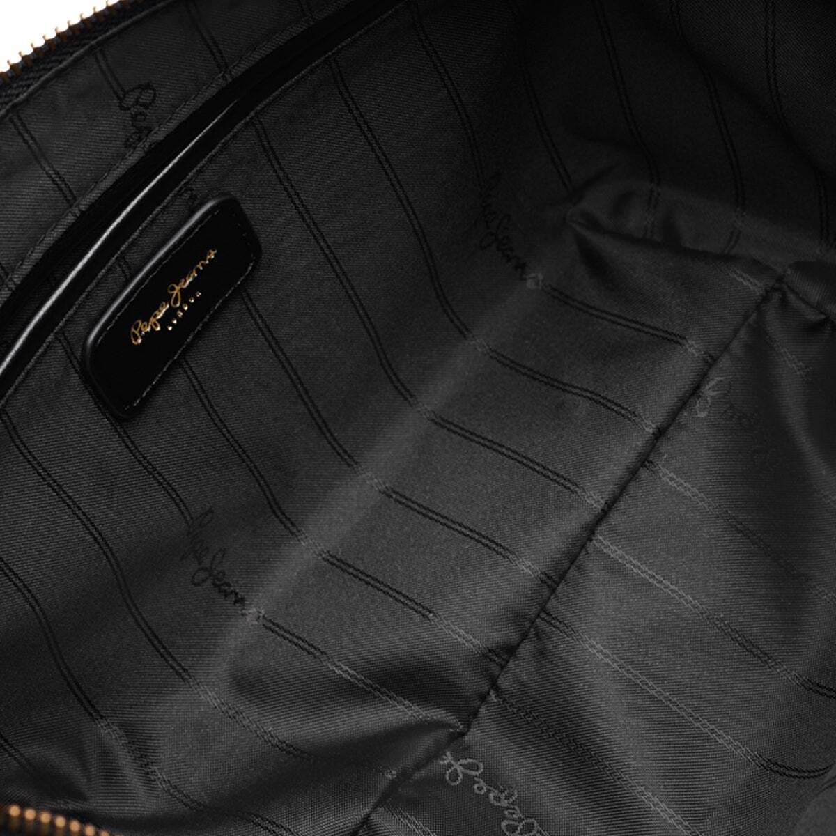Sac Demi-Lune Effet Cuir noir, PEPE JEANS
