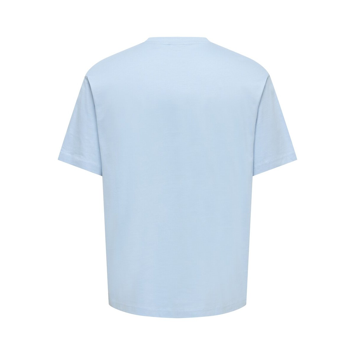 T-shirt ampia girocollo blu chiaro, ONLY & SONS